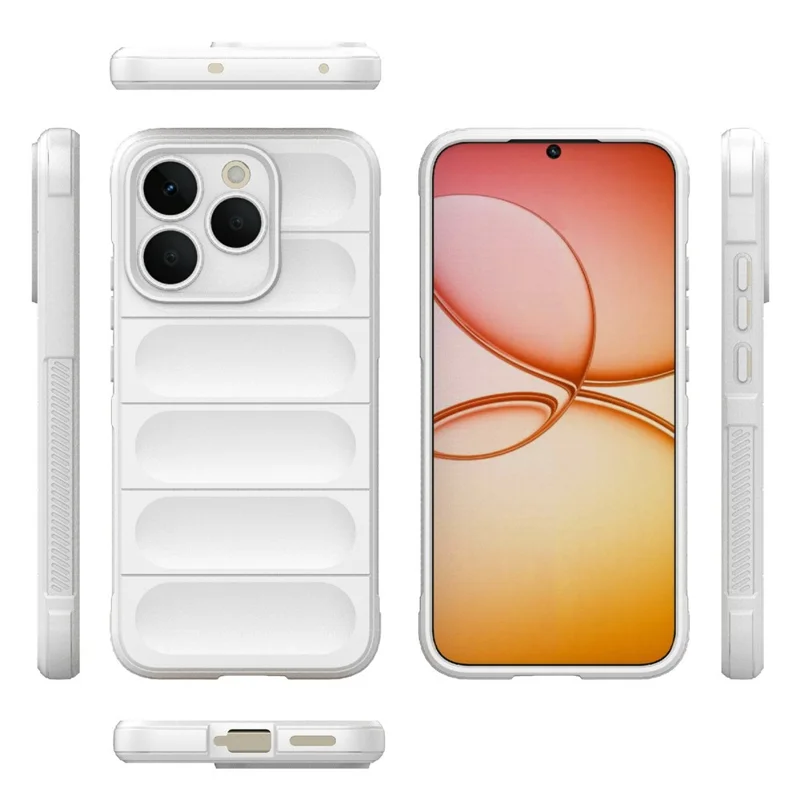 For Realme 15T 5G Case Anti-Drop Soft TPU Rugged Phone Back Cover - White