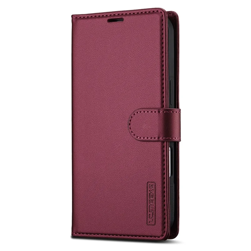 LC.IMEEKE L2 Series for iPhone Air Case PU Leather Wallet Detachable Magnetic Phone Cover - Red
