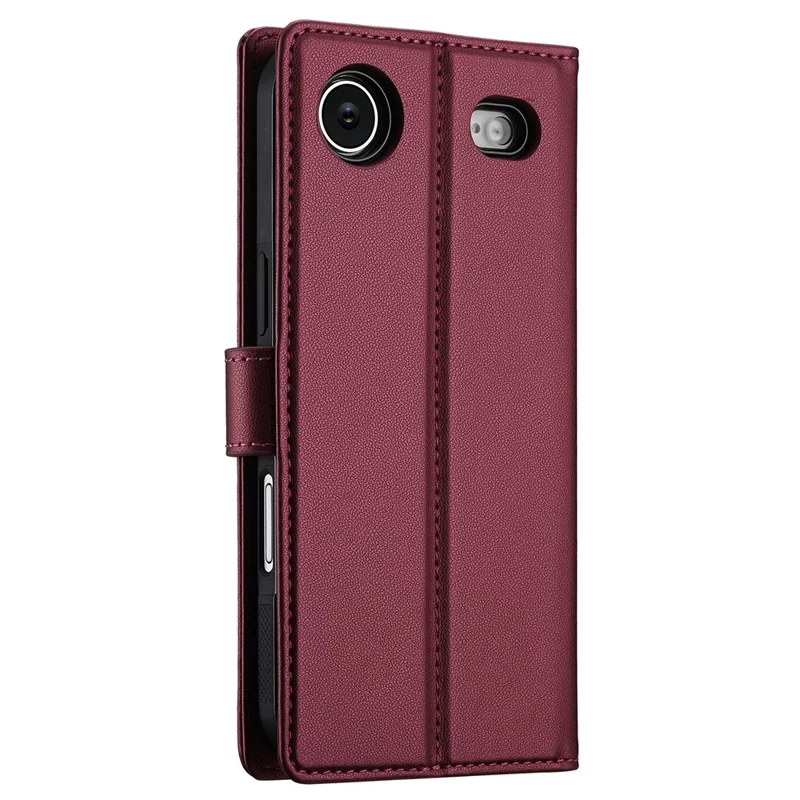 LC.IMEEKE L2 Series for iPhone Air Case PU Leather Wallet Detachable Magnetic Phone Cover - Red
