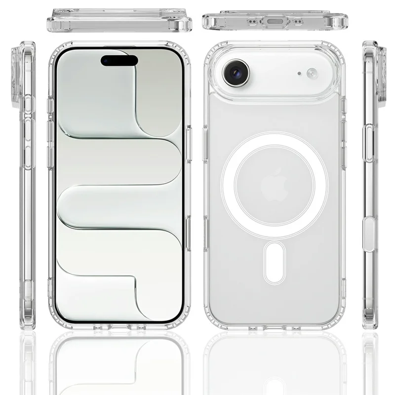 For iPhone Air Case Compatible with MagSafe TPU + Acrylic Phone Cover with Camera Control Button