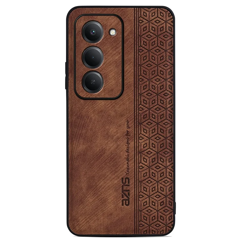 AZNS For Xiaomi Redmi 15 5G (Global) (169mm) Case Protective PU Leather Covered TPU Phone Shell - Brown