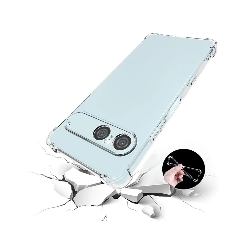 For Sony Xperia 10 VII Clear Case Anti-Shock TPU Phone Cover Reinforced Corners