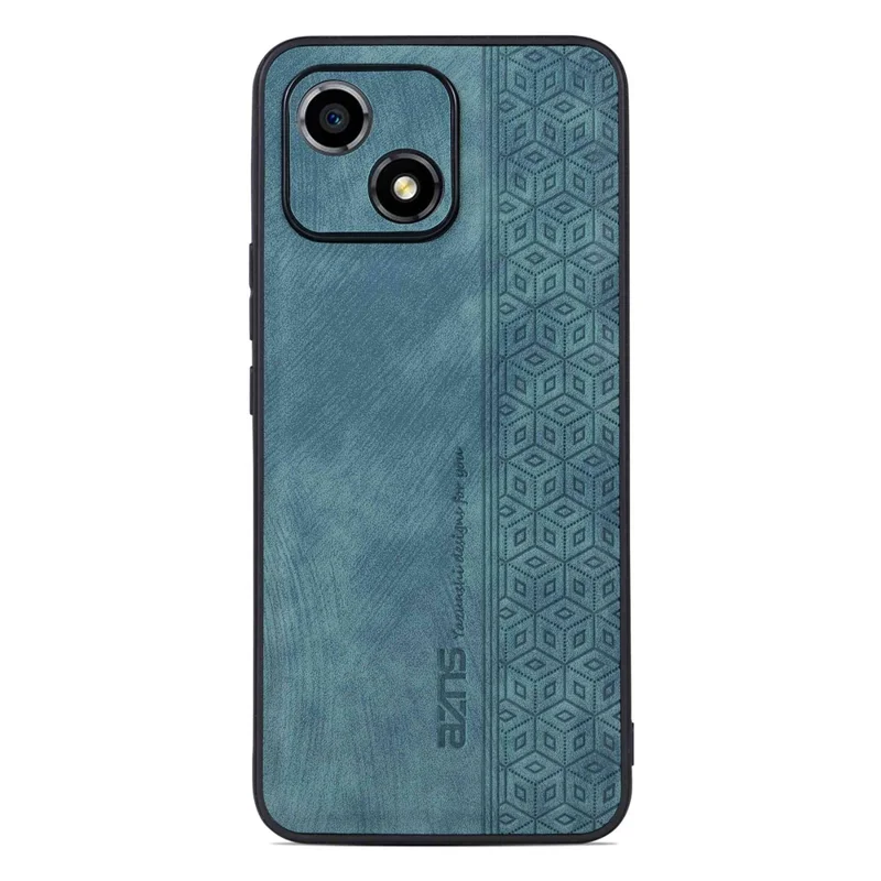 AZNS For Honor Play 30 5G Imprinted Pattern Phone Case Anti-slip Side Edge PU Leather Coated TPU Back Cover - Green