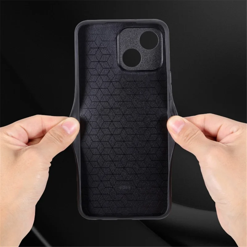 AZNS For Honor Play 30 5G Imprinted Pattern Phone Case Anti-slip Side Edge PU Leather Coated TPU Back Cover - Green