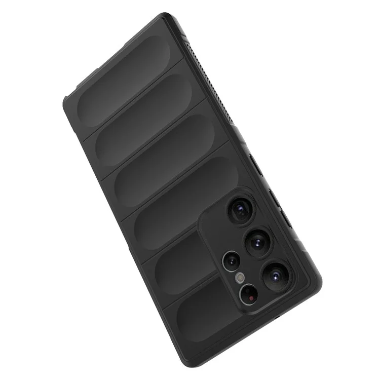 Anti-fall Phone Cover for Samsung Galaxy S23 Ultra, Soft TPU Protective Cell Phone Case - Black