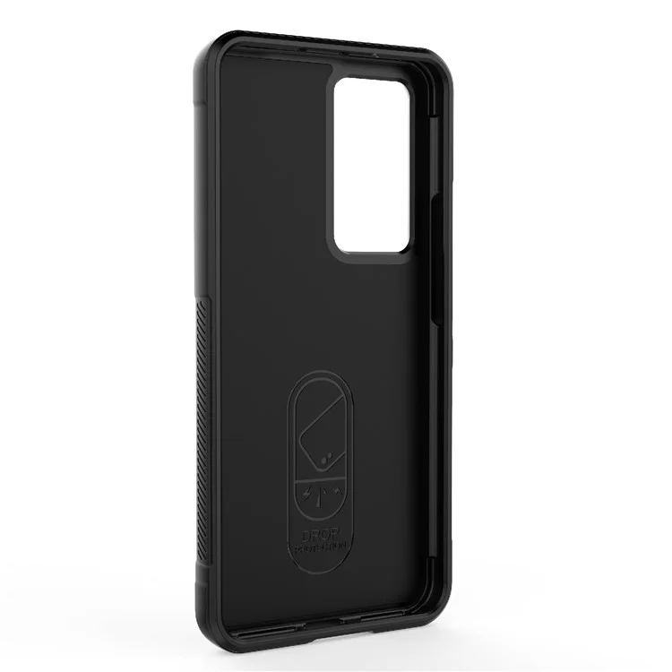 For Xiaomi 12T Pro 5G Rugged Soft TPU Phone Cover Drop-proof Protective Case - Black