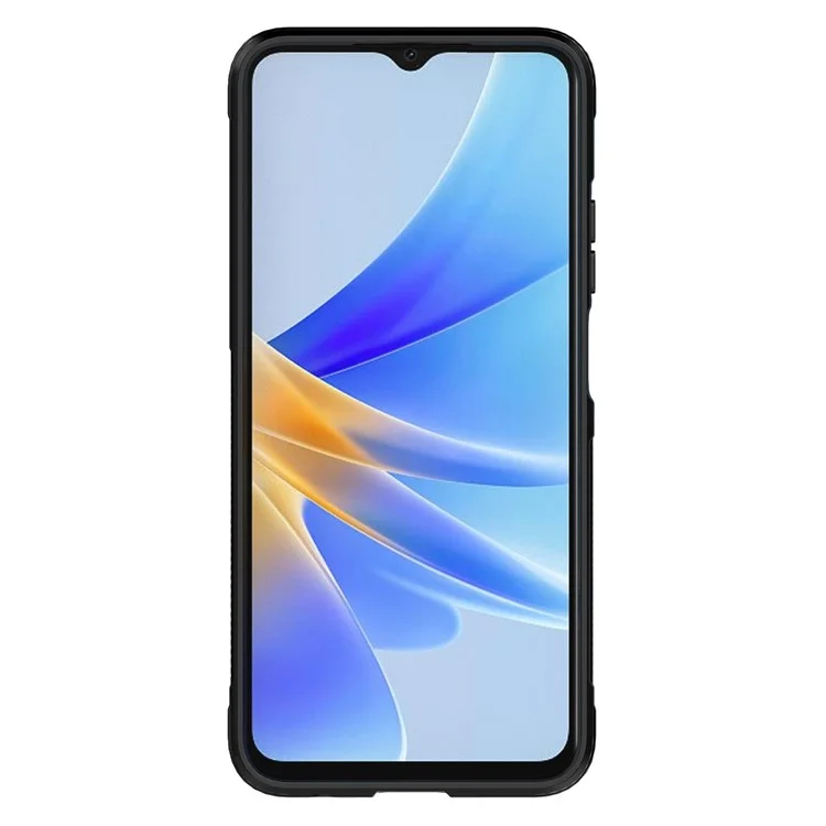 Cover Protettiva per Telefono Cellulare Antiurto per Oppo A17 4G, Protezione da Caduta Custodia Protettiva in TPU Morbido - Nero