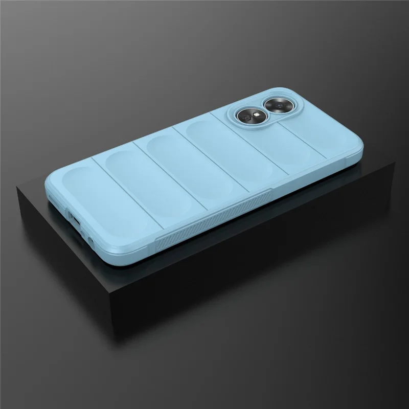 Shockproof Mobile Phone Cover for Oppo A17 4G, Drop Protection Soft TPU Protective Case - Baby Blue