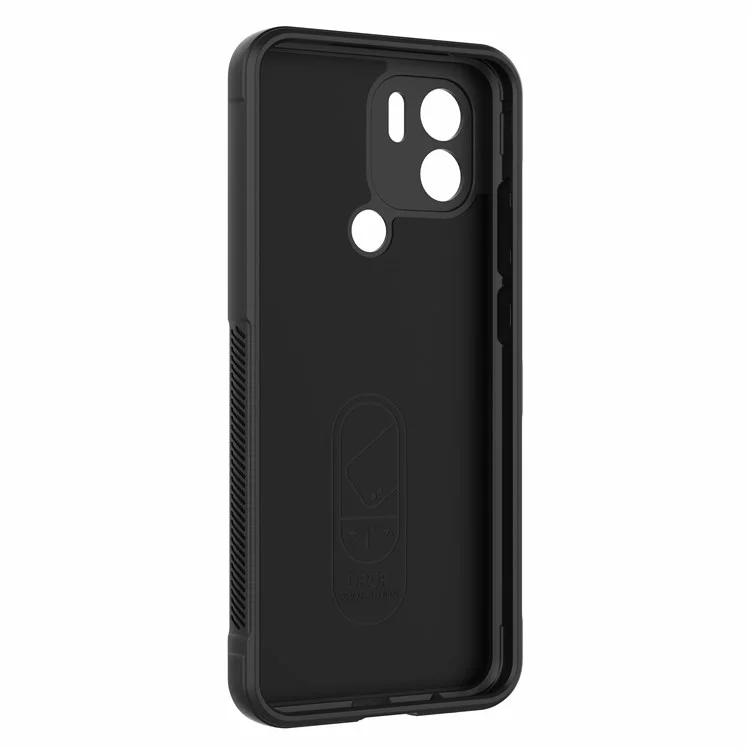 Для Xiaomi Redmi A1+ 4G / A2+ 4G / Poco C50 4G Прочный гибкий TPU чехол для телефона, противоударный чехол для смартфона - черный