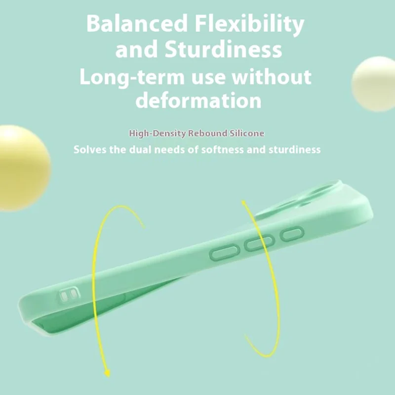 YCADEN For iPhone 17 Case Compatible with MagSafe Precise Cutouts TPU Phone Back Cover - Grass Green