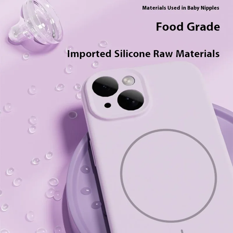 YCADEN For iPhone 15 Case Compatible with MagSafe Precision Cutouts Ultra Thin TPU Phone Cover - Grass Green