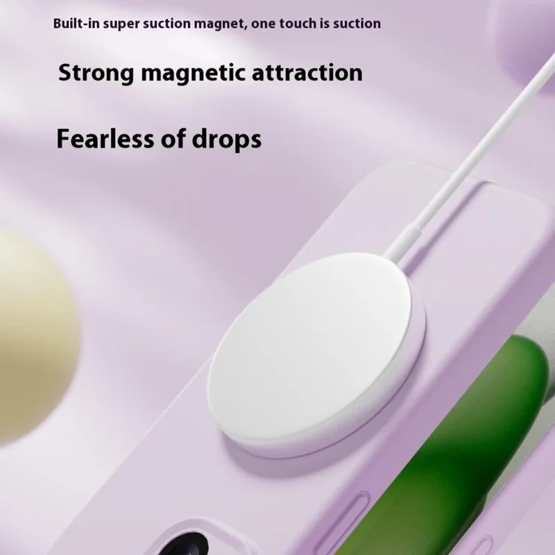 YCADEN For iPhone 15 Case Compatible with MagSafe Precision Cutouts Ultra Thin TPU Phone Cover - Grass Green