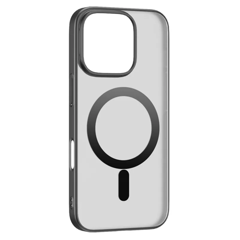 For iPhone 16 Pro Case Compatible with MagSafe Nano-Molecular Coating PC + TPU Phone Cover - Black