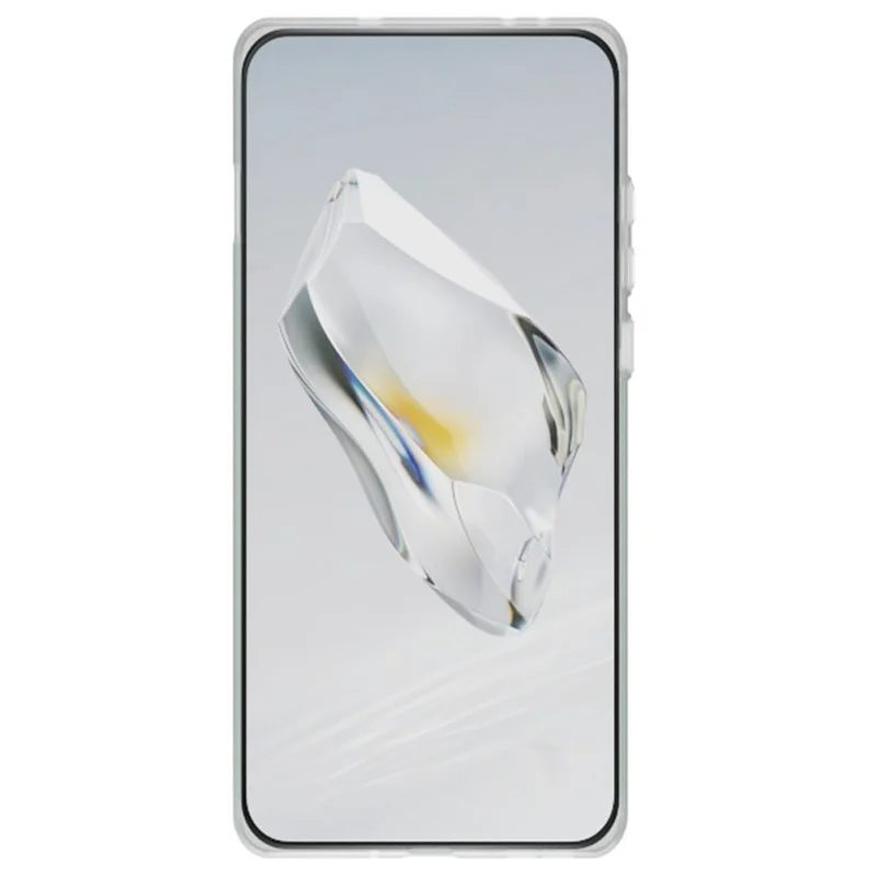 For OnePlus 12 5G Magnetic Case Corrugated Texture Hard PC Phone Cover - Transparent White