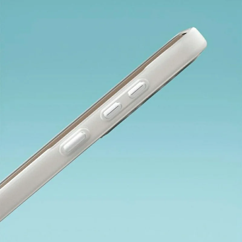 For Samsung Galaxy S24 Magnetic Case Corrugated Texture Hard PC Phone Cover - Transparent White