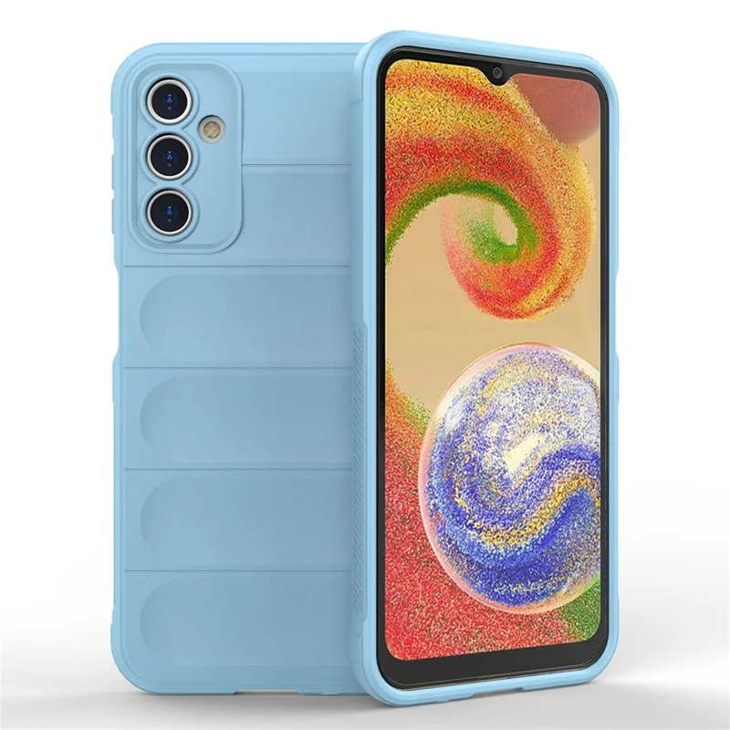 For Samsung Galaxy A14 5G / A14 4G Flexible TPU Rugged Phone Case Anti-scratch Protective Cover - Baby Blue