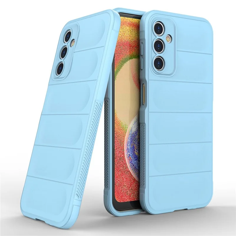 For Samsung Galaxy A14 5G / A14 4G Flexible TPU Rugged Phone Case Anti-scratch Protective Cover - Baby Blue
