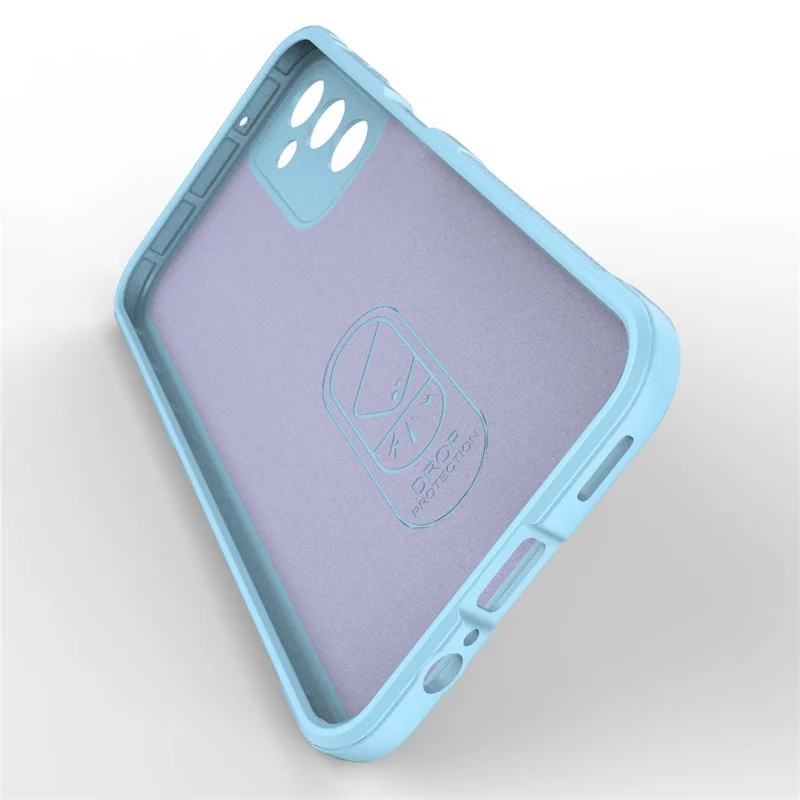 For Samsung Galaxy A14 5G / A14 4G Flexible TPU Rugged Phone Case Anti-scratch Protective Cover - Baby Blue