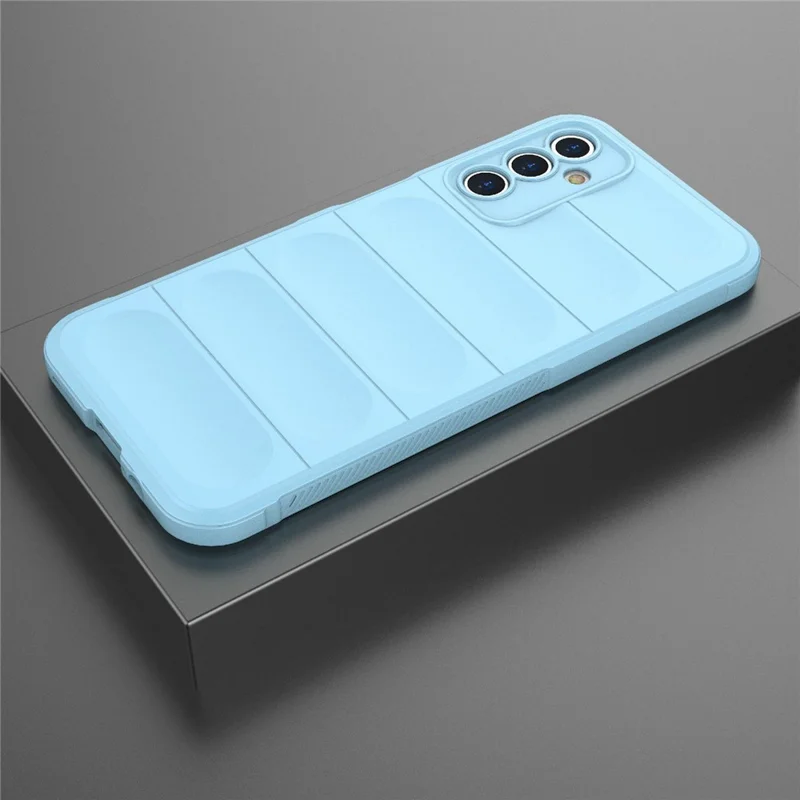 For Samsung Galaxy A14 5G / A14 4G Flexible TPU Rugged Phone Case Anti-scratch Protective Cover - Baby Blue