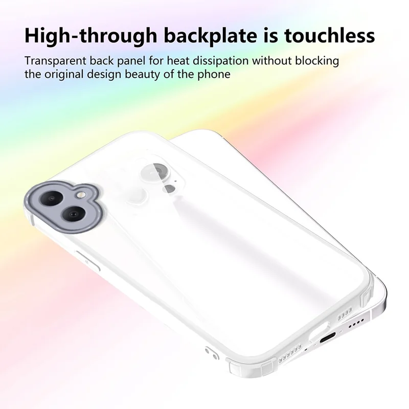 For Samsung Galaxy A06 5G Case Reinforced Corner Shockproof TPU + Acrylic Phone Cover - White