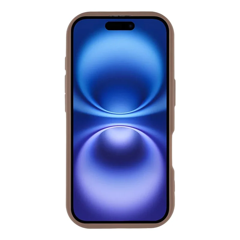 For iPhone 16 Case Aesthetic Pattern Print TPU Shockproof Phone Cover - Bow / Brown