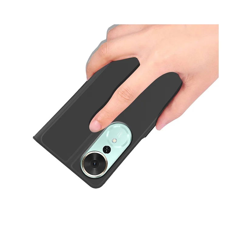 Para Honra Jogar 70 Plus 5G Caixa Resistente a Choques Capa de Telefone de Couro TPU Interno Slot para Cartão - Preto