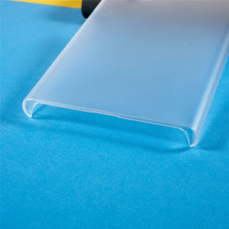 For Samsung Galaxy S23 Ultra Hard Plastic Rubberized Matte Phone Back Case Drop Resistant Cellphone Cover - Transparent