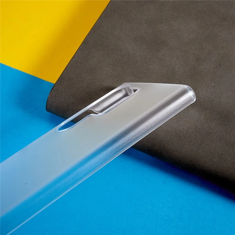 For Samsung Galaxy S23 Ultra Hard Plastic Rubberized Matte Phone Back Case Drop Resistant Cellphone Cover - Transparent