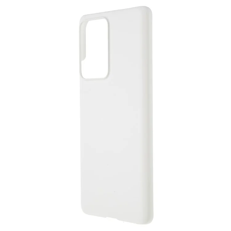 For Xiaomi 13 Lite / Civi 2 5G Plastic Rubberized Glossy Hard Phone Case Drop Resistant Cellphone Back Cover - White