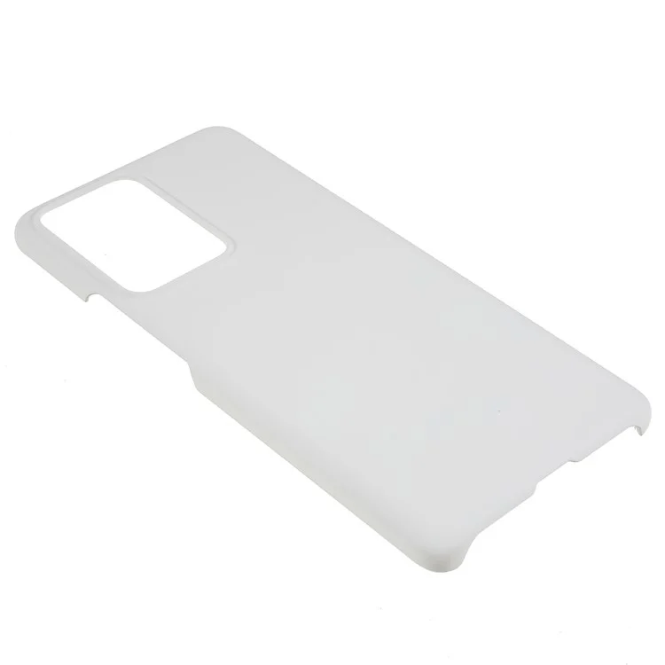 For Xiaomi 13 Lite / Civi 2 5G Plastic Rubberized Glossy Hard Phone Case Drop Resistant Cellphone Back Cover - White