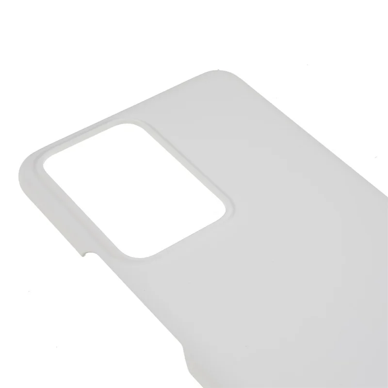 For Xiaomi 13 Lite / Civi 2 5G Plastic Rubberized Glossy Hard Phone Case Drop Resistant Cellphone Back Cover - White