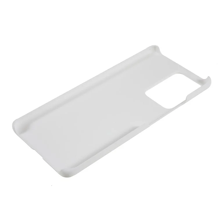 For Xiaomi 13 Lite / Civi 2 5G Plastic Rubberized Glossy Hard Phone Case Drop Resistant Cellphone Back Cover - White
