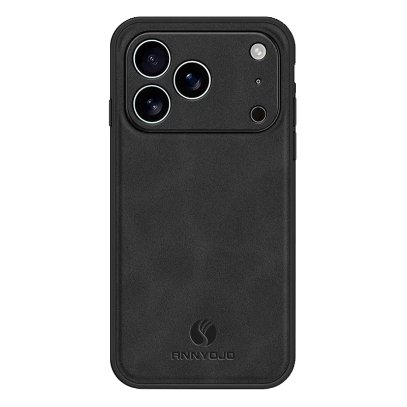 ANNYOJO Für iPhone 17 Pro Max Hülle PU-Leder + PC + TPU Stoßfest Handyhülle - Schwarz