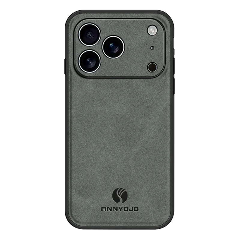 ANNYOJO Für iPhone 17 Pro Hülle PU-Leder + PC + TPU Anti-Drop Handy-Rückseite - Grau