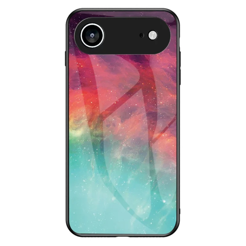 For iPhone Air Case Starry Sky Pattern Tempered Glass Phone Cover - Color Starry Sky