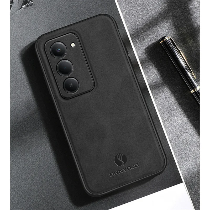 ANNYOJO til Xiaomi Redmi 15 4G (EU) (171 mm) hylster i PU-læder + PC + TPU mod fald bagside - Kaffe
