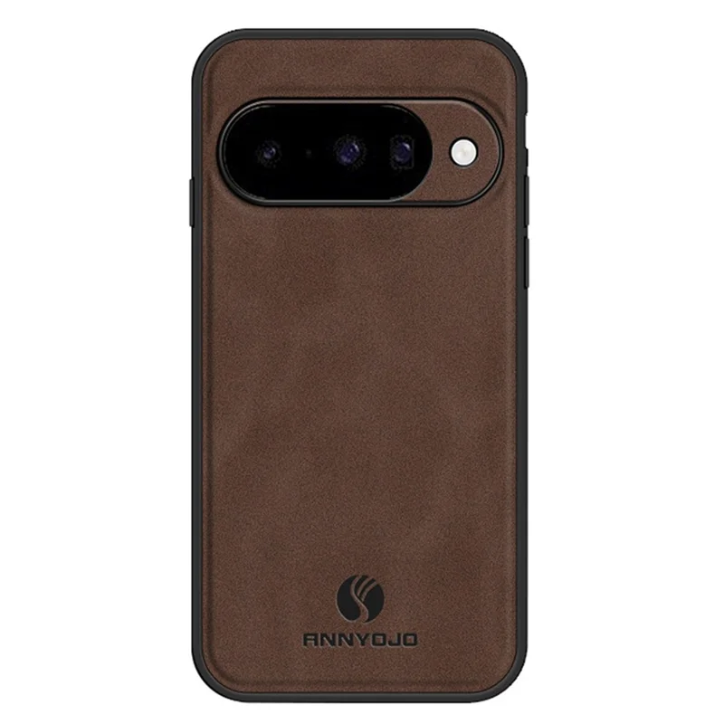 ANNYOJO For Google Pixel 10 Case PU Leather + PC + TPU Anti Drop Phone Back Cover - Coffee