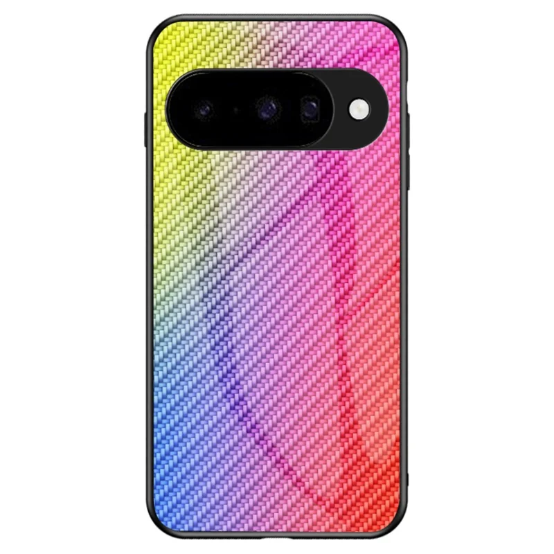 For Google Pixel 10 Case Tempered Glass Shockproof Phone Cover - Colorful Fiber