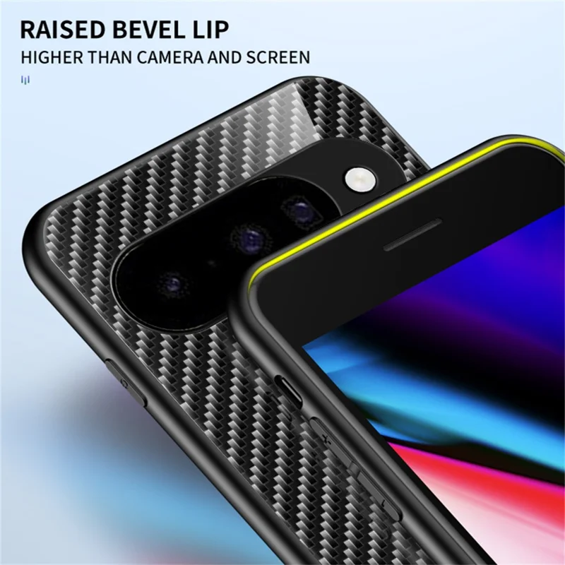 For Google Pixel 10 Case Tempered Glass Shockproof Phone Cover - Colorful Fiber