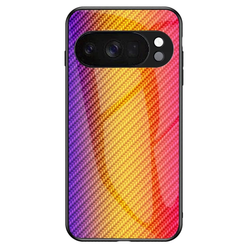 For Google Pixel 10 Pro Case Tempered Glass Shockproof Phone Cover - Golden Fiber