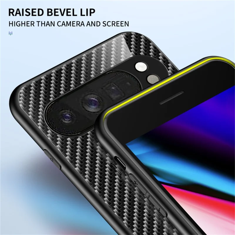 For Google Pixel 10 Pro XL Case Tempered Glass Shockproof Phone Cover - Colorful Fiber