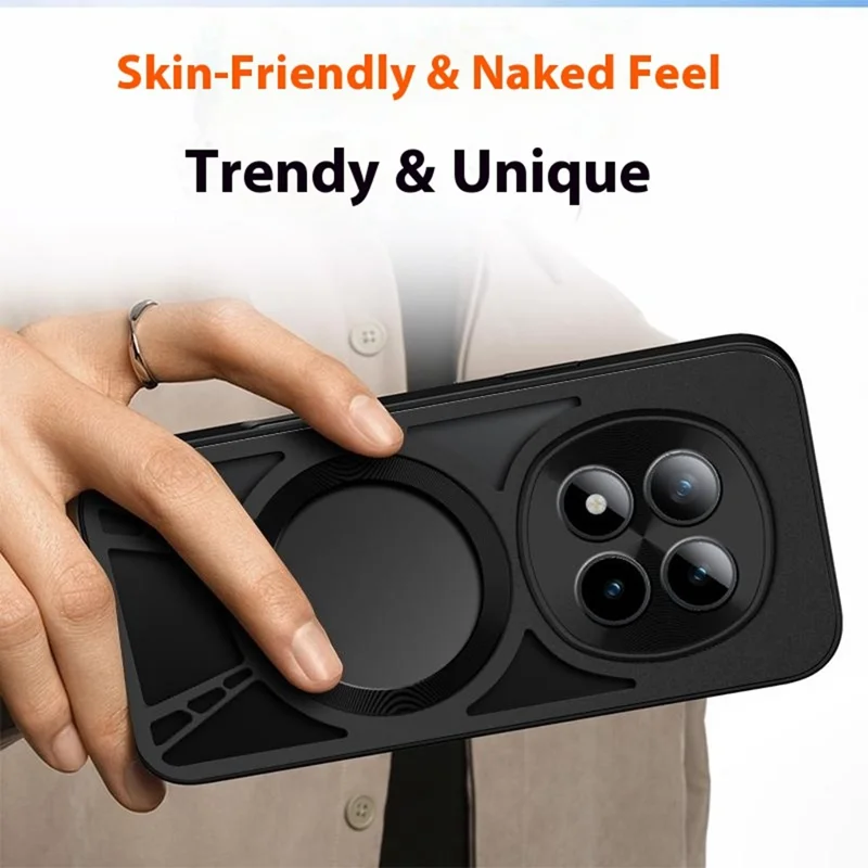 For Xiaomi Poco M8 5G / Redmi Note 15 5G (Global) / 15 4G (Global) Magnetic Case Hollow Heat Dissipation Silicone + PC + Metal Bumper Phone Cover - Silver