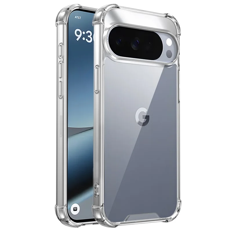 For Google Pixel 10 Pro XL Case TPU PC Transparent Phone Cover with Airbag Corner Protection
