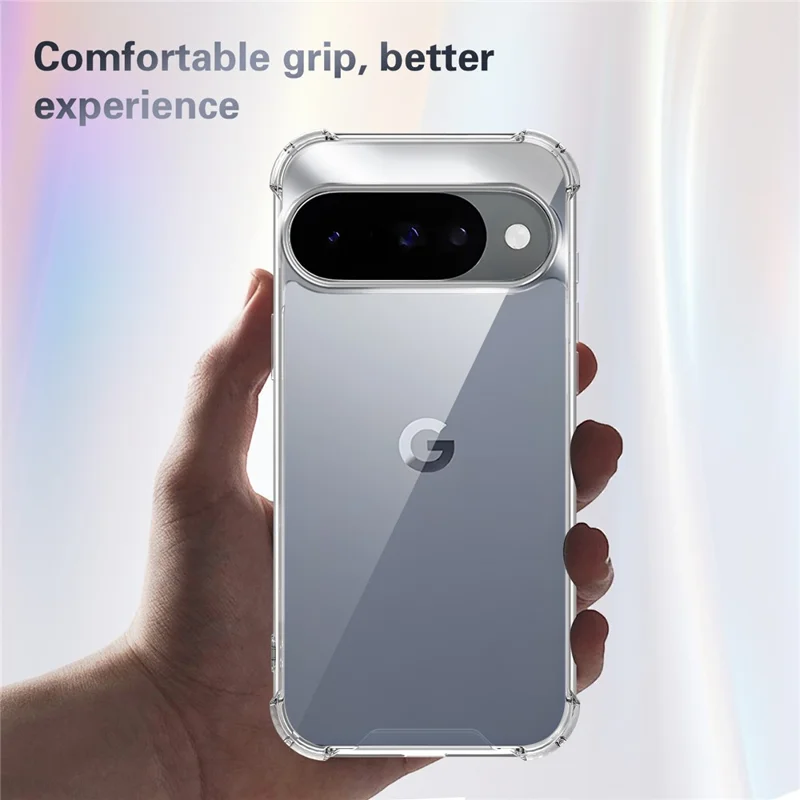 For Google Pixel 10 Pro XL Case TPU PC Transparent Phone Cover with Airbag Corner Protection