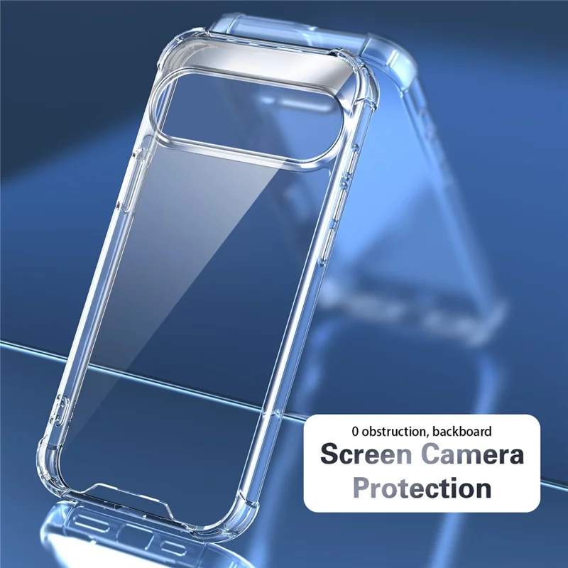 For Google Pixel 10 Pro XL Case TPU PC Transparent Phone Cover with Airbag Corner Protection