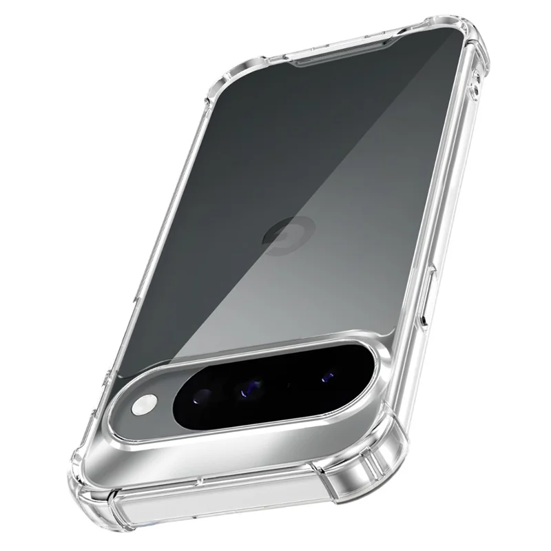 Capa Transparente para Google Pixel 10 Pro / 10 / 9 Pro / 9 Cobertura de Telefone de PC TPU com Proteção de Canto de Airbag