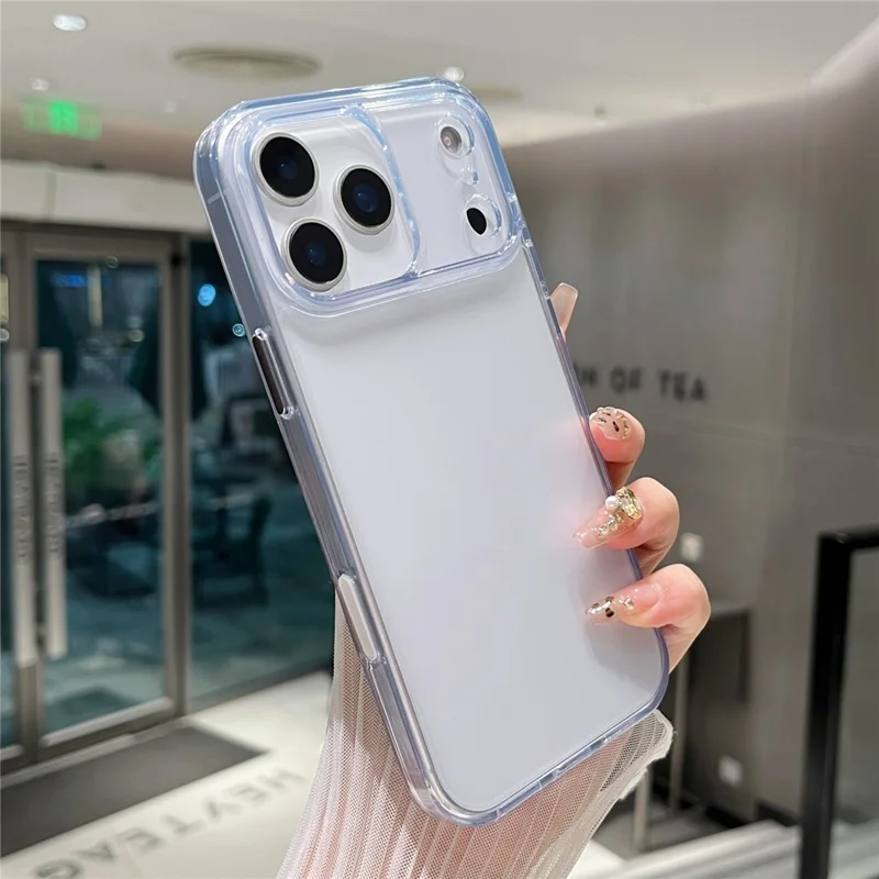 For iPhone 17 Pro Max Clear Case Shockproof PC + TPU Matte Phone Cover