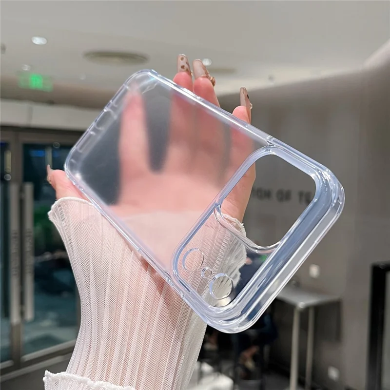 For iPhone 17 Pro Max Clear Case Shockproof PC + TPU Matte Phone Cover