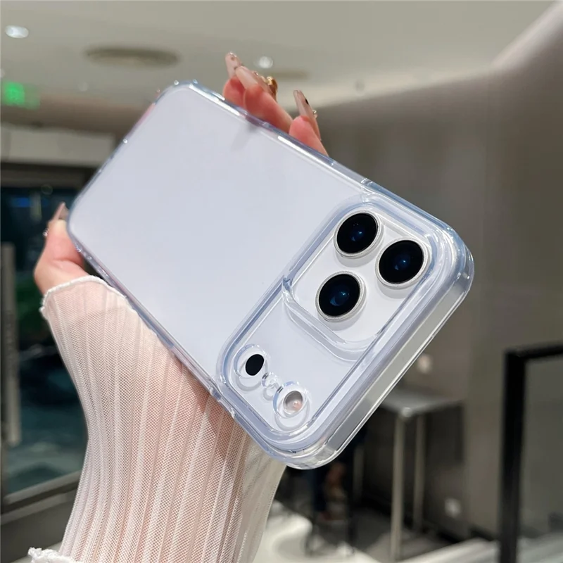 For iPhone 17 Pro Max Clear Case Shockproof PC + TPU Matte Phone Cover