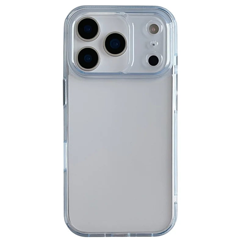 For iPhone 17 Pro Clear Case Shockproof PC + TPU Matte Phone Cover